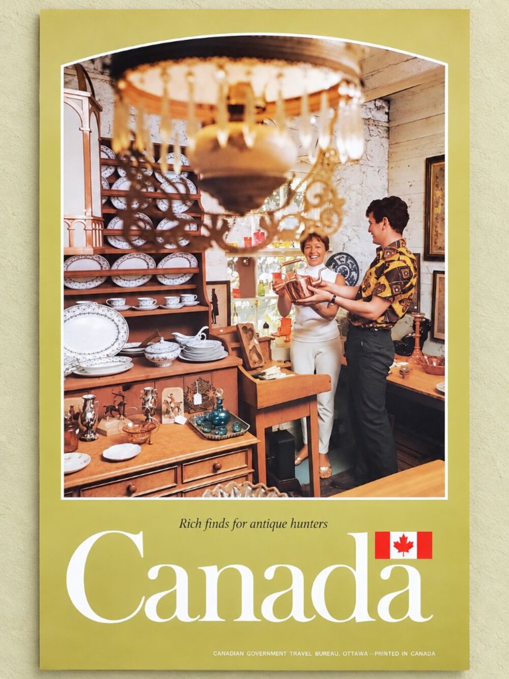 Canada Antique Hunters Travel Poster Canadian Government Ottawa Canadiana